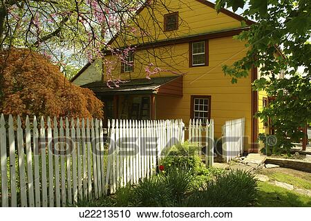 Stock Image -  Schaefferstown, PA, Pennsylvania, Lebanon County, Historic District, Bemberling-Rex House ca. 1758. Fotosearch