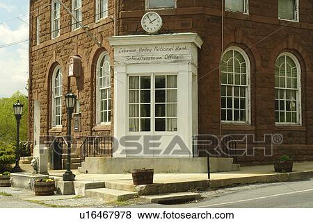 Stock Photo -  Schaefferstown, PA, Pennsylvania, Lebanon County, Lebanon Valley National Bank. Fotosearch
