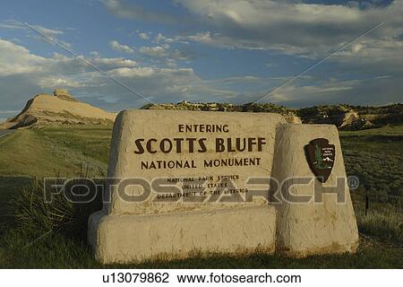Scotts Bluff National Monument, NE, Nebraska, entrance, sign View Large Photo Image Stock Image - Scotts Bluff National Monument, NE, Nebraska, entrance, sign. Fotosearch