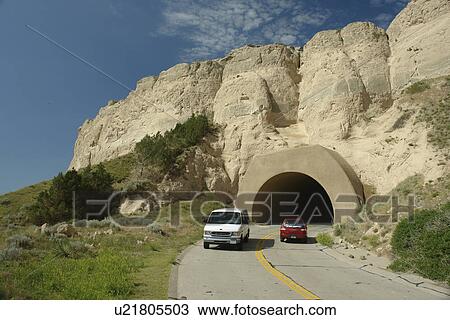 Stock Image -  Scotts Bluff National Monument, NE, Nebraska, . Fotosearch