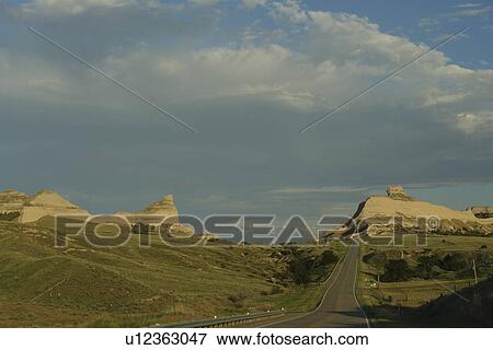 Scotts Bluff National Monument, NE, Nebraska, View Large Photo Image Stock Photo - Scotts Bluff National Monument, NE, Nebraska, . Fotosearch
