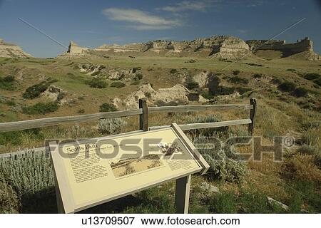 Scotts Bluff National Monument, NE, Nebraska, View Large Photo Image Stock Photo - Scotts Bluff National Monument, NE, Nebraska, . Fotosearch