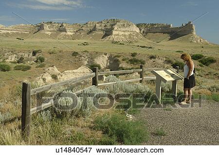 Scotts Bluff National Monument, NE, Nebraska, View Large Photo Image Stock Photo - Scotts Bluff National Monument, NE, Nebraska, . Fotosearch