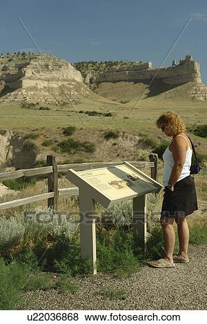 Scotts Bluff National Monument, NE, Nebraska, View Large Photo Image Stock Photo - Scotts Bluff National Monument, NE, Nebraska, . Fotosearch