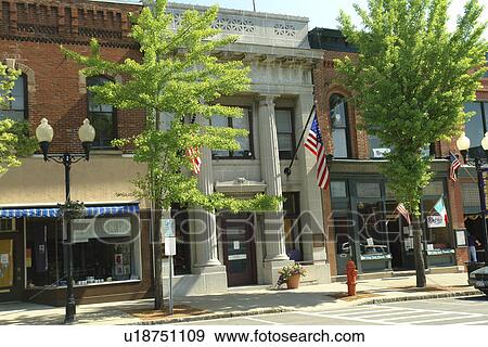 Stock Photo -  Seneca Falls, NY, New York, Finger Lakes, The National Women's Hall of Fame, downtown, The birthplace of the women's rights movement. Fotosearch