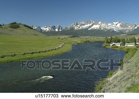 Stanley, ID, Idaho, Sawtooth National Recreation Area, Sawtooth National Forest, Sawtooth Valley, Salmon River View Large Photo Image Stock Image - Stanley, ID, Idaho, Sawtooth National Recreation Area, Sawtooth National Forest, Sawtooth Valley, Salmon River. Fotosearch
