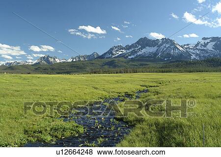 Stanley, ID, Idaho, Sawtooth National Recreation Area, Sawtooth National Forest, Sawtooth Valley, Sawtooth Mountain Range View Large Photo Image Stock Photo - Stanley, ID, Idaho, Sawtooth National Recreation Area, Sawtooth National Forest, Sawtooth Valley, Sawtooth Mountain Range. Fotosearch