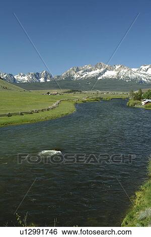 Stanley, ID, Idaho, Sawtooth National Recreation Area, Sawtooth National Forest, Sawtooth Valley, Salmon River View Large Photo Image Stock Photograph - Stanley, ID, Idaho, Sawtooth National Recreation Area, Sawtooth National Forest, Sawtooth Valley, Salmon River. Fotosearch