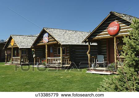 Stanley, ID, Idaho, Sawtooth Valley, log cabins, resort View Large Photo Image Stock Photo - Stanley, ID, Idaho, Sawtooth Valley, log cabins, resort. Fotosearch