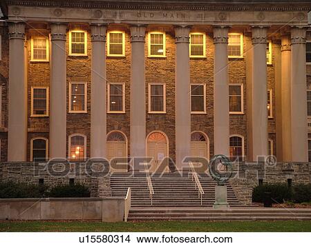 Picture -  State College, PA, Pennsylvania, Penn State University, Old Main. Fotosearch