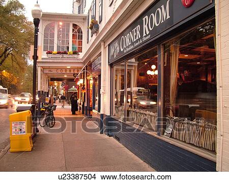 Picture -  State College, PA, Pennsylvania, Penn State University, downtown. Fotosearch