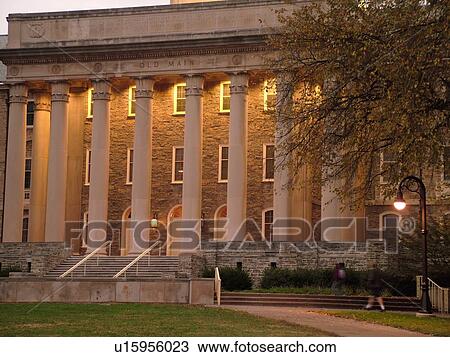 Stock Image -  State College, PA, Pennsylvania, Penn State University, Old Main. Fotosearch