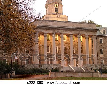 Stock Image -  State College, PA, Pennsylvania, Penn State University, Old Main. Fotosearch