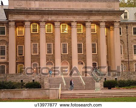 State College, PA, Pennsylvania, Penn State University, Old Main View Large Photo Image Stock Photo - State College, PA, Pennsylvania, Penn State University, Old Main. Fotosearch