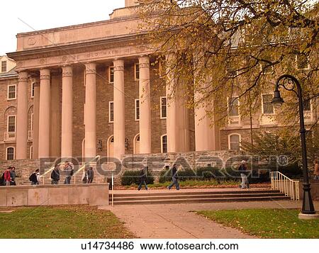 Stock Photograph -  State College, PA, Pennsylvania, Penn State University, Old Main. Fotosearch