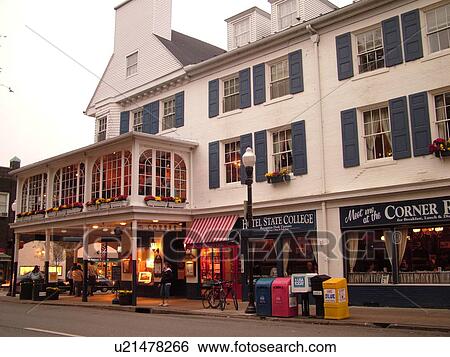 Stock Photograph -  State College, PA, Pennsylvania, Penn State University, downtown. Fotosearch