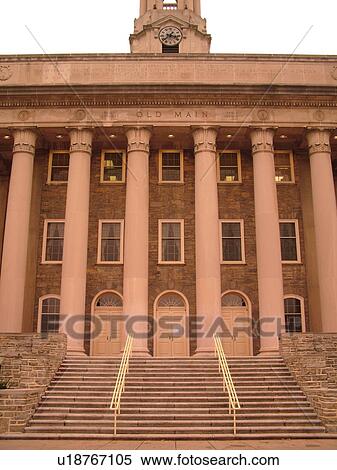 Stock Photography -  State College, PA, Pennsylvania, Penn State University, Old Main. Fotosearch