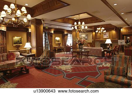 Stock Image -  Sun Valley, ID, Idaho, Sun Valley Lodge. Fotosearch