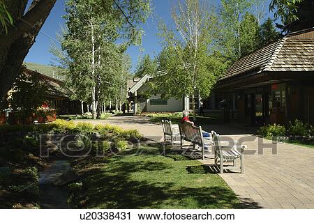 Sun Valley, ID, Idaho, Sun Valley Lodge, village, shops View Large Photo Image Stock Image - Sun Valley, ID, Idaho, Sun Valley Lodge, village, shops. Fotosearch