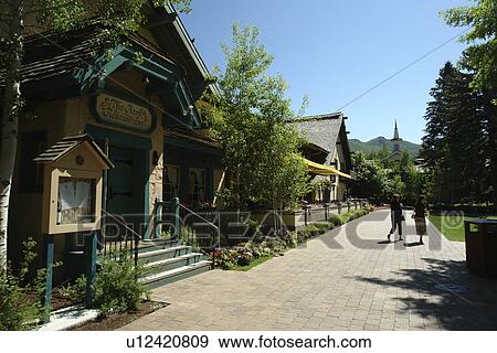 Sun Valley, ID, Idaho, Sun Valley Lodge, village, shops View Large Photo Image Stock Photo - Sun Valley, ID, Idaho, Sun Valley Lodge, village, shops. Fotosearch