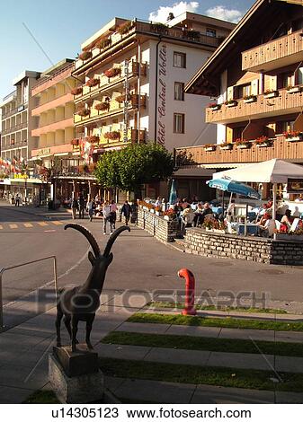 Switzerland, Europe, Bern, Berne, Grindelwald, Bernese Alps, Berner Oberland, chalets, hotels, outdoor cafTs View Large Photo Image Stock Image - Switzerland, Europe, Bern, Berne, Grindelwald, Bernese Alps, Berner Oberland, chalets, hotels, outdoor cafTs. Fotosearch
