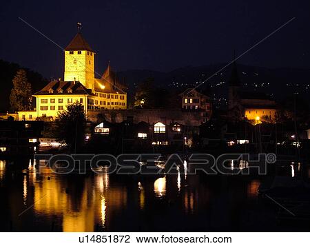 Switzerland, Europe, Bern, Berne, Spiez, Bernese Alps, Berner Oberland, Lake Thun, Thuner See, castle, evening View Large Photo Image Stock Image - Switzerland, Europe, Bern, Berne, Spiez, Bernese Alps, Berner Oberland, Lake Thun, Thuner See, castle, evening. Fotosearch