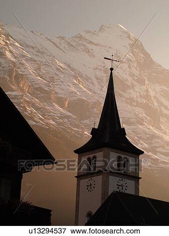 Switzerland, Europe, Bern, Berne, Grindelwald, Bernese Alps, Berner Oberland, Eiger, church View Large Photo Image Stock Photo - Switzerland, Europe, Bern, Berne, Grindelwald, Bernese Alps, Berner Oberland, Eiger, church. Fotosearch