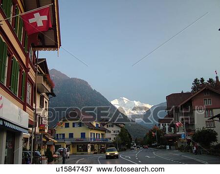 Switzerland, Europe, Bern, Berne, Matten, Interlaken, Bernese Alps, Berner Oberland, Jungfrau View Large Photo Image Stock Photo - Switzerland, Europe, Bern, Berne, Matten, Interlaken, Bernese Alps, Berner Oberland, Jungfrau. Fotosearch
