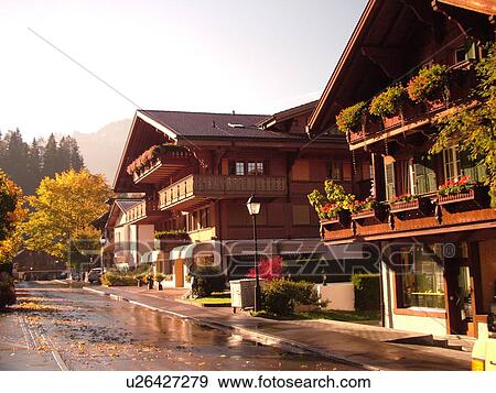 Switzerland, Europe, Bern, Berne, Gstaad, Bernese Alps, Berner Oberland, village View Large Photo Image Stock Photo - Switzerland, Europe, Bern, Berne, Gstaad, Bernese Alps, Berner Oberland, village. Fotosearch