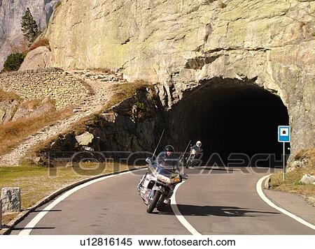 Switzerland, Europe, Bern, Berne, Sustenpass, Susten Pass, Berner Oberland, mountain road, tunnel, motorcycles View Large Photo Image Stock Photography - Switzerland, Europe, Bern, Berne, Sustenpass, Susten Pass, Berner Oberland, mountain road, tunnel, motorcycles. Fotosearch