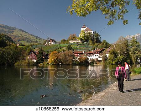 Switzerland, Europe, Buch, St. Gallen, castle, public park View Large Photo Image Stock Photography - Switzerland, Europe, Buch, St. Gallen, castle, public park. Fotosearch