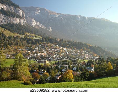 Stock Image -  Switzerland, Europe, Flims, Graubunden, Grisons. Fotosearch