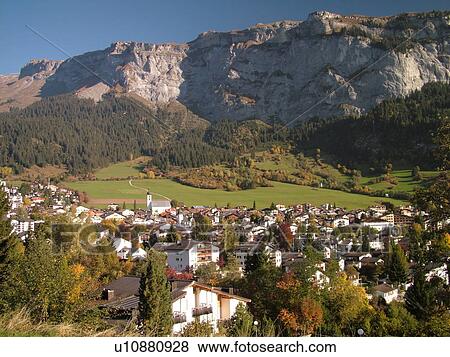 Switzerland, Europe, Flims, Graubunden, Grisons View Large Photo Image Stock Photo - Switzerland, Europe, Flims, Graubunden, Grisons. Fotosearch