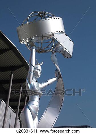 Switzerland, Europe, Geneva, Geneve, Centre Balexer, Movie Theatre, shiny metallic statue View Large Photo Image Stock Image - Switzerland, Europe, Geneva, Geneve, Centre Balexer, Movie Theatre, shiny metallic statue. Fotosearch