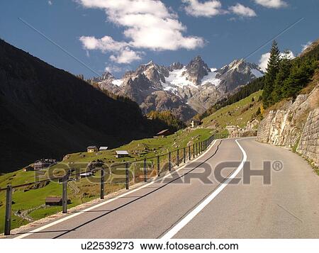 Switzerland, Europe, Uri, Meiental, mountain road View Large Photo Image Stock Image - Switzerland, Europe, Uri, Meiental, mountain road. Fotosearch