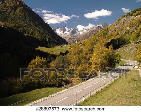 Switzerland, Europe, Uri, Meiental, mountain road View Large Photo Image Stock Image - Switzerland, Europe, Uri, Meiental, mountain road. Fotosearch
