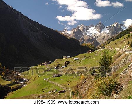 Stock Photo -  Switzerland, Europe, Uri, Meiental. Fotosearch