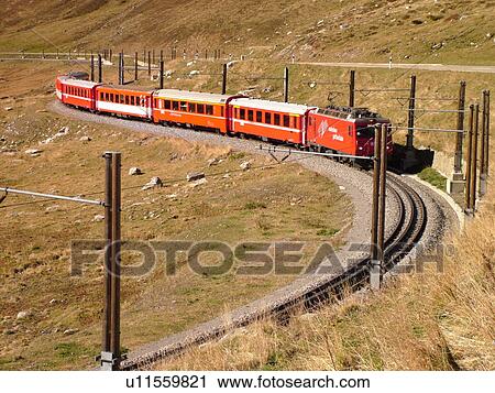 Switzerland, Europe, Uri, Oberalp Pass, Oberalppass, Matterhorn-Gotthard-Bahn, The Glacier Express train View Large Photo Image Stock Image - Switzerland, Europe, Uri, Oberalp Pass, Oberalppass, Matterhorn-Gotthard-Bahn, The Glacier Express train. Fotosearch