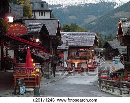 Switzerland, Europe, valais, wallis, Val d'Anniviers, Grimentz, alpine village, hotels, restaurants View Large Photo Image Stock Image - Switzerland, Europe, valais, wallis, Val d'Anniviers, Grimentz, alpine village, hotels, restaurants. Fotosearch