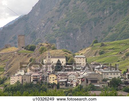 Switzerland, Europe, valais, wallis, Saillon, Rhone Valley, Fendant Wine Region, castle, ruins View Large Photo Image Stock Photo - Switzerland, Europe, valais, wallis, Saillon, Rhone Valley, Fendant Wine Region, castle, ruins. Fotosearch