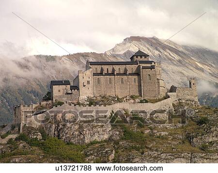 Switzerland, Europe, valais, wallis, Sion, Rhone Valley, Fendant Wine Region, Church of Notre Dame de ValFre, 11th century View Large Photo Image Stock Photo - Switzerland, Europe, valais, wallis, Sion, Rhone Valley, Fendant Wine Region, Church of Notre Dame de ValFre, 11th century. Fotosearch
