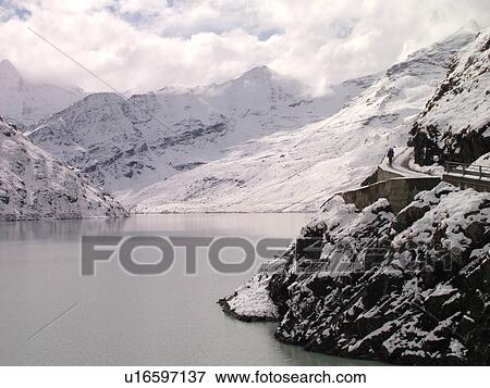 Switzerland, Europe, valais, wallis, Val D'Heremence, Lac des Dix, Dam Grande Dixence, 2, 365 metres, world's highest concrete dam View Large Photo Image Stock Photo - Switzerland, Europe, valais, wallis, Val D'Heremence, Lac des Dix, Dam Grande Dixence, 2, 365 metres, world's highest concrete dam. Fotosearch