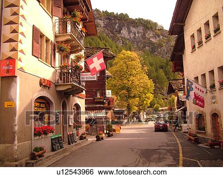 Switzerland, Europe, valais, wallis, Val D'Herens, Evolene View Large Photo Image Stock Photograph - Switzerland, Europe, valais, wallis, Val D'Herens, Evolene. Fotosearch