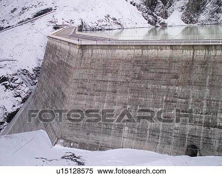 Switzerland, Europe, valais, wallis, Val D'Heremence, Dam Grande Dixence, 2, 365 metres, world's highest concrete dam, Lac des Dix View Large Photo Image Stock Photography - Switzerland, Europe, valais, wallis, Val D'Heremence, Dam Grande Dixence, 2, 365 metres, world's highest concrete dam, Lac des Dix. Fotosearch