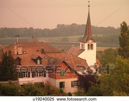 Switzerland, Europe, Vaud, Fechy, La Cote, vineyards, village View Large Photo Image Stock Photography - Switzerland, Europe, Vaud, Fechy, La Cote, vineyards, village. Fotosearch