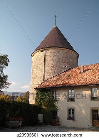 Switzerland, Europe, Vaud, La Cote, Rolle, Chateau de Rolle View Large Photo Image Stock Image - Switzerland, Europe, Vaud, La Cote, Rolle, Chateau de Rolle. Fotosearch