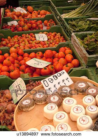 Switzerland, Europe, Vaud, Morges, La Cote, downtown, City Market, goat cheese, produce View Large Photo Image Stock Photo - Switzerland, Europe, Vaud, Morges, La Cote, downtown, City Market, goat cheese, produce. Fotosearch
