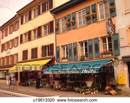 Switzerland, Europe, Vaud, Yverdon-les-Bains, downtown View Large Photo Image Stock Image - Switzerland, Europe, Vaud, Yverdon-les-Bains, downtown. Fotosearch