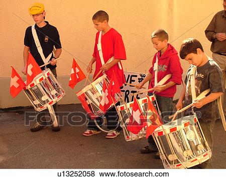 Switzerland, Europe, Vaud, Tartegnin, La Cote, wine festival, drummers, playing drums, village View Large Photo Image Stock Photo - Switzerland, Europe, Vaud, Tartegnin, La Cote, wine festival, drummers, playing drums, village. Fotosearch