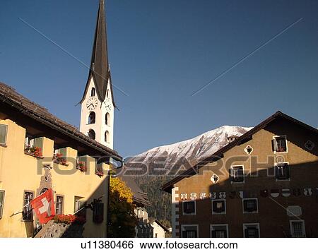 Switzerland, Europe, Zuoz, Ober Engadin, Graubunden, Grisons, village, church, alpine pass View Large Photo Image Stock Photograph - Switzerland, Europe, Zuoz, Ober Engadin, Graubunden, Grisons, village, church, alpine pass. Fotosearch